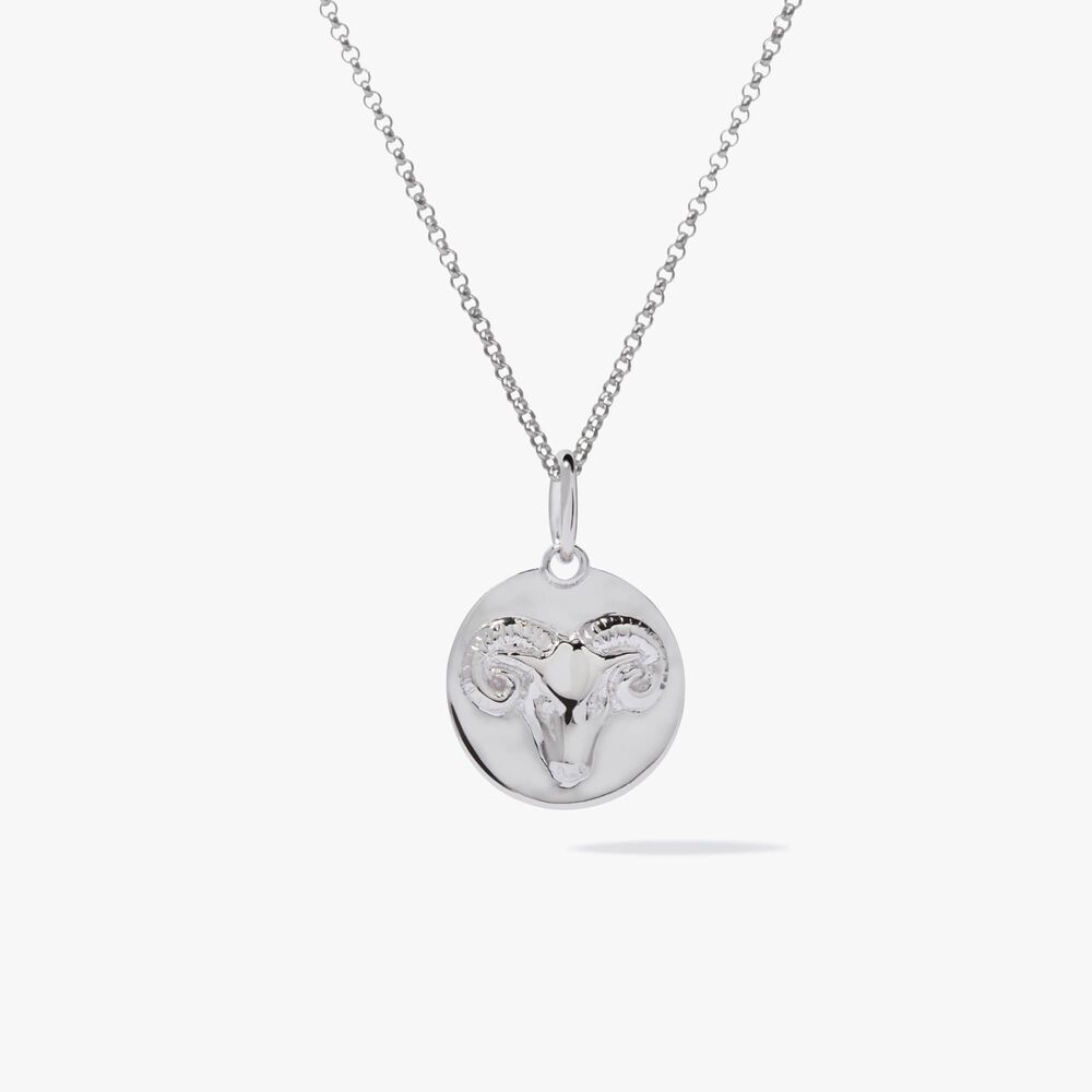Mythology 18ct White Gold Aries Necklace | Annoushka jewelley