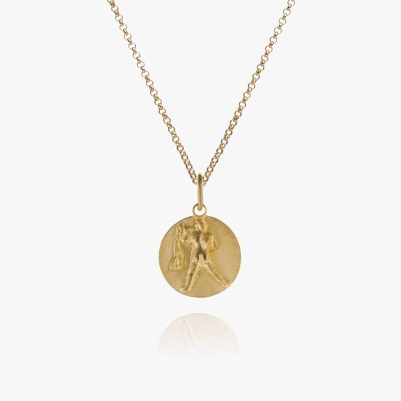 Zodiac 18ct Gold Aquarius Necklace