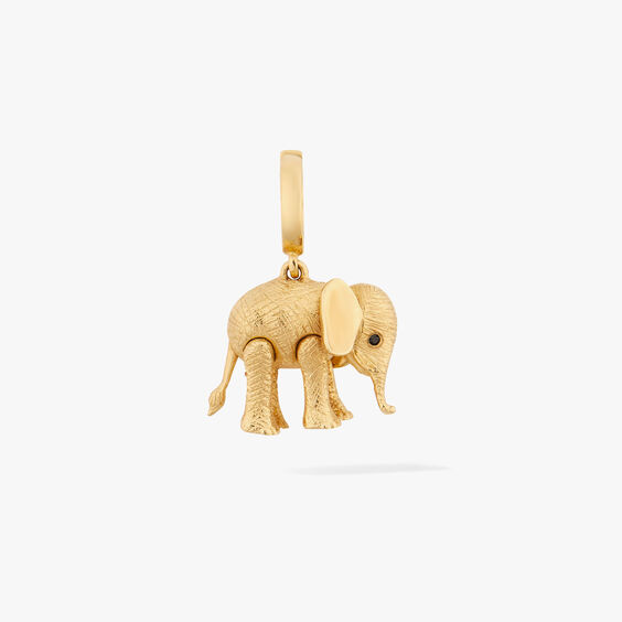 Mythology 18ct Yellow Gold Baby African Elephant Charm Pendant