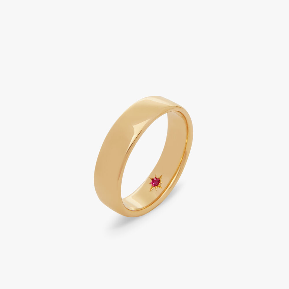 18ct Gold 5mm Wedding Band | Annoushka jewelley