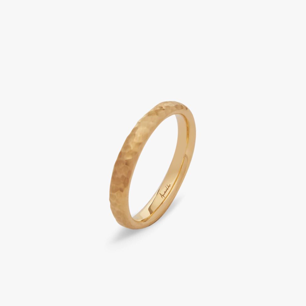 18ct Gold Organza Band Ring 3mm | Annoushka jewelley