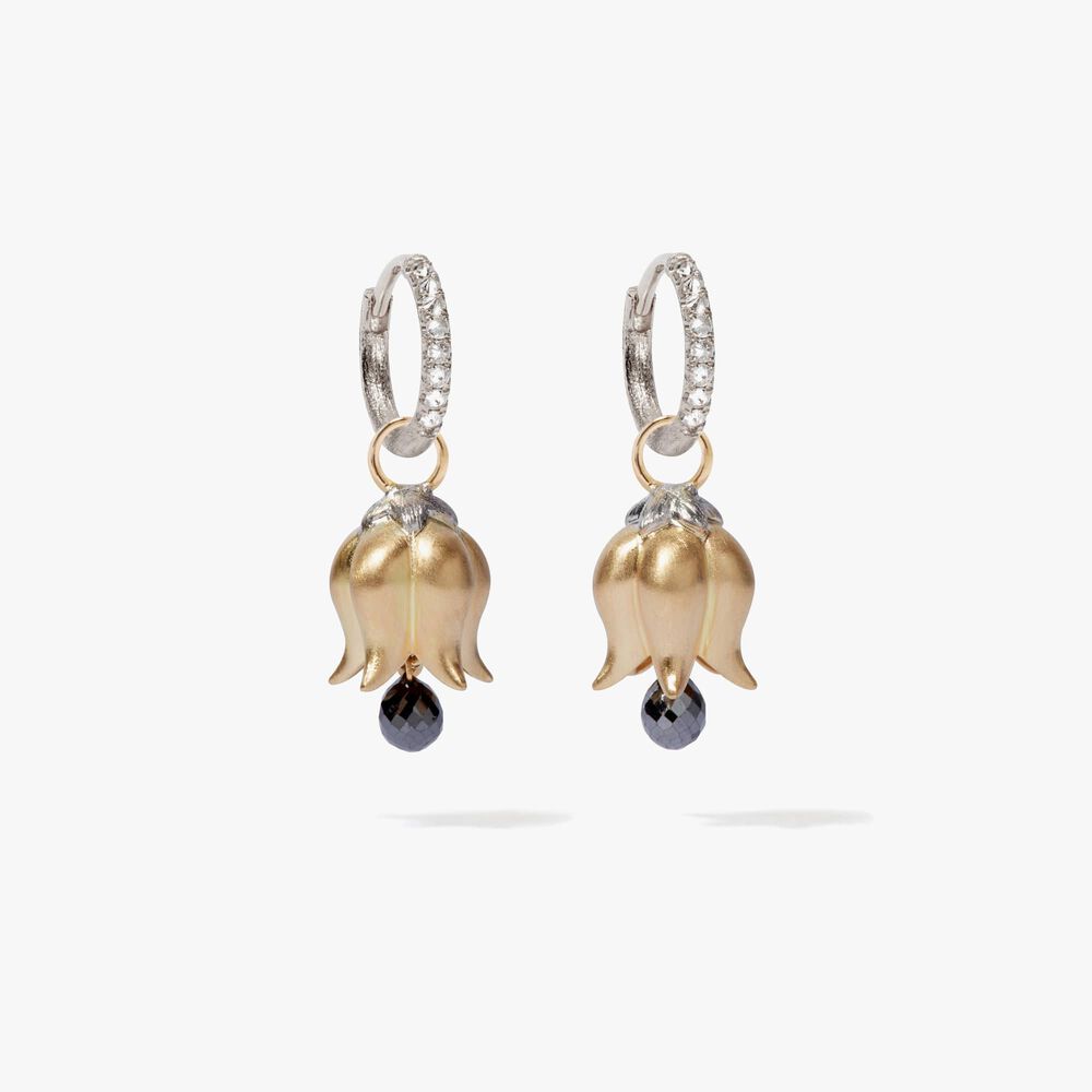Tulips 18ct White Gold Diamond Earrings | Annoushka jewelley