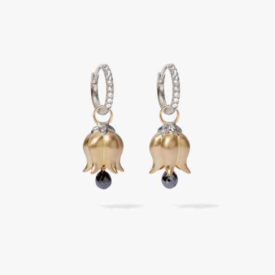 Tulips 18ct White Gold Diamond Earrings