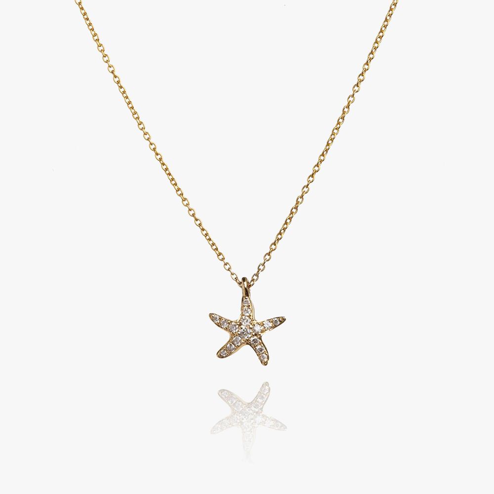 Love Diamonds 18ct Gold Diamond Starfish Necklace | Annoushka jewelley