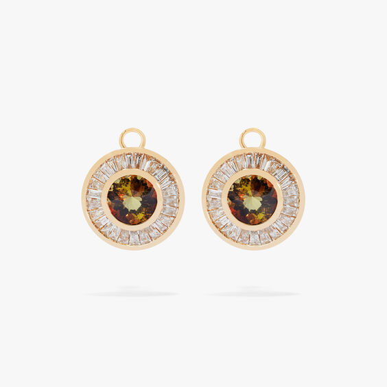 Plaza 18ct Yellow Gold Andalusite & Diamond Earring Drops