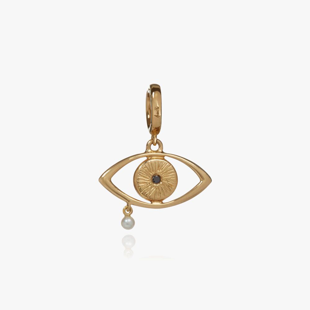 Annoushka x The Vampire's Wife 18ct Yellow Gold Eye Charm Pendant | Annoushka jewelley