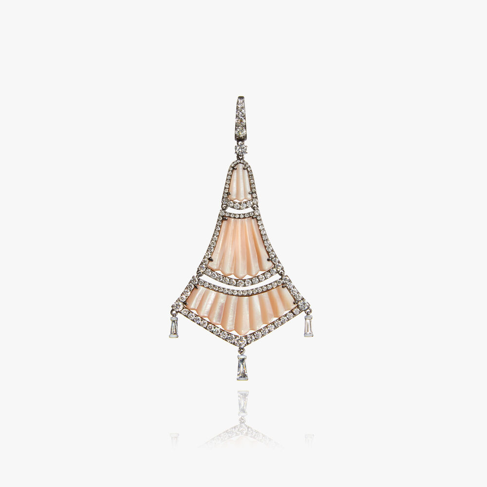 Flamenco 18ct White Gold 3.33 ct Diamond Pendant | Annoushka jewelley