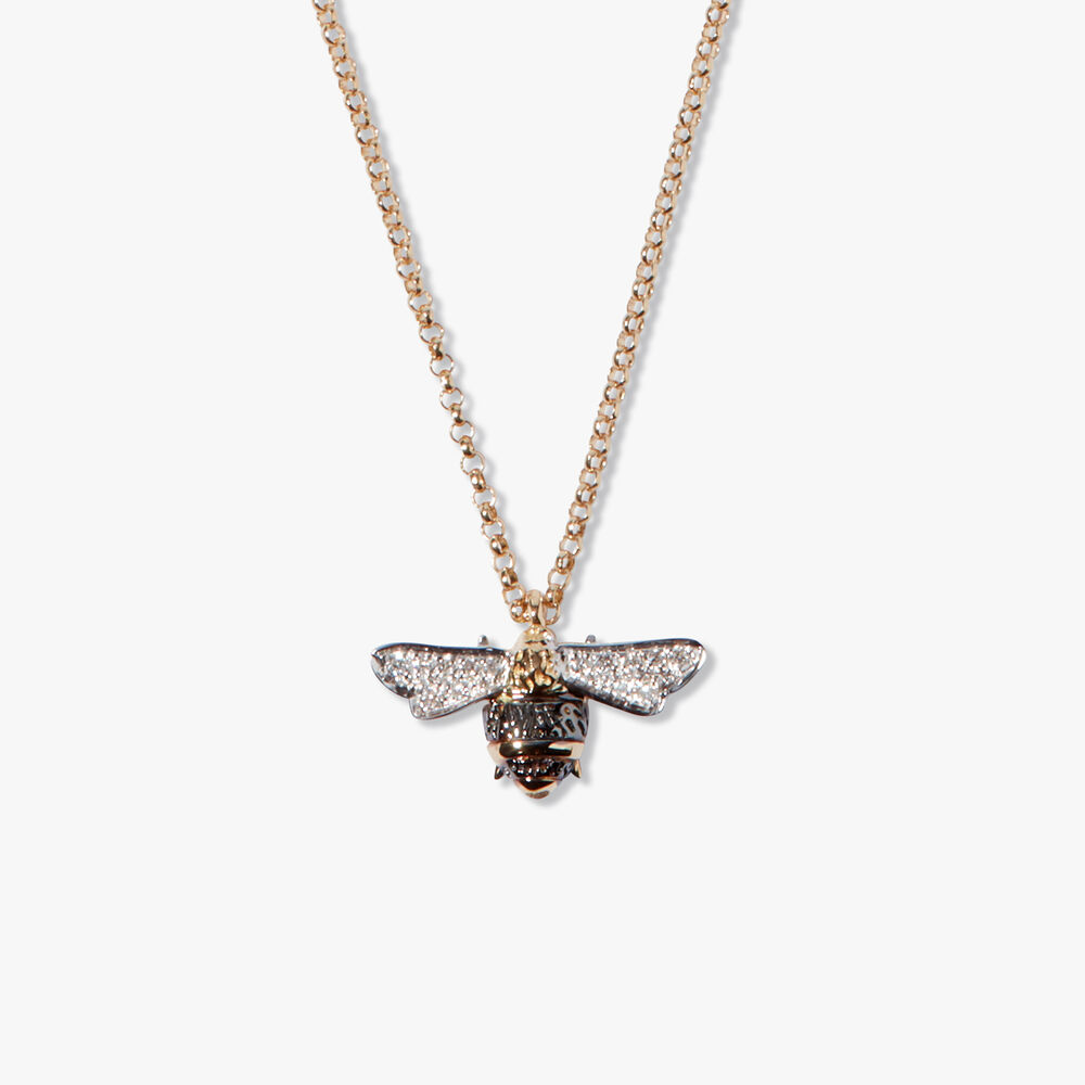 Love Diamonds 18ct Yellow Gold Bee Necklace | Annoushka jewelley
