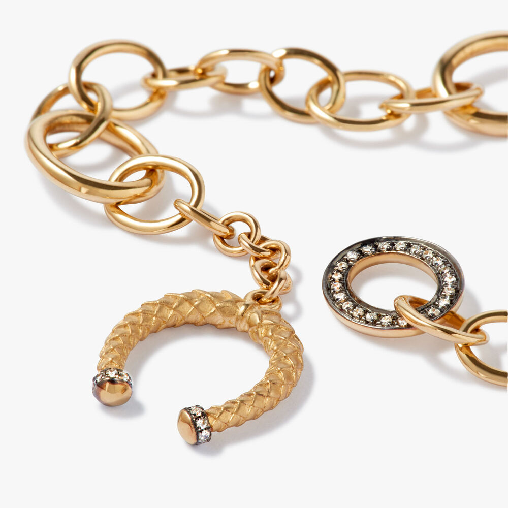 18ct Gold & Diamond Charm Bracelet | Annoushka jewelley