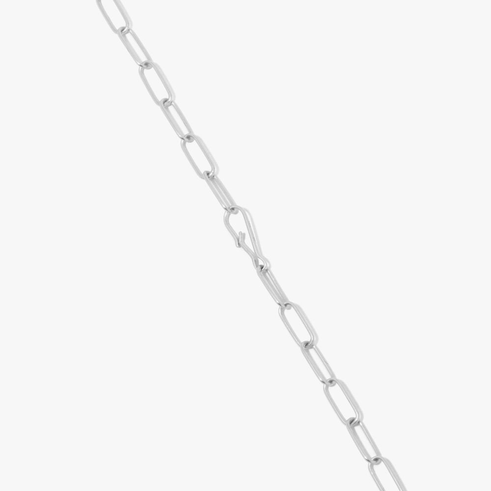 14ct White Gold Large Mini Cable Chain Bracelet | Annoushka jewelley