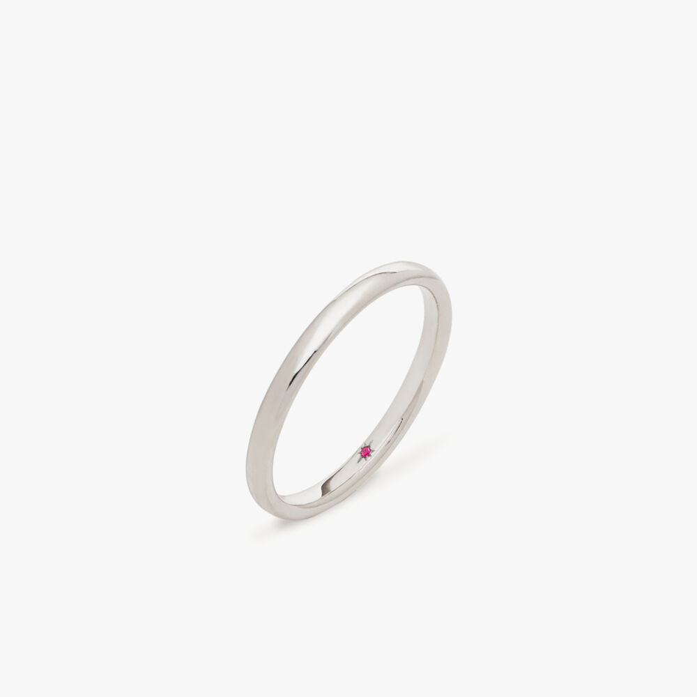 18ct White Gold 2mm Wedding Ring | Annoushka jewelley