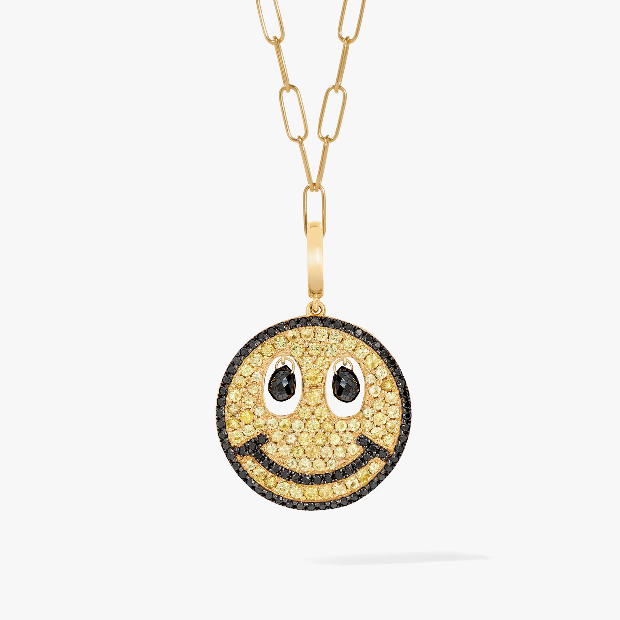 Gold Charm LV Necklace – Simply Caii