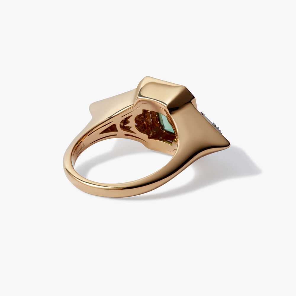 Flight 18ct Yellow Gold Tourmaline & Diamond Ring | Annoushka jewelley