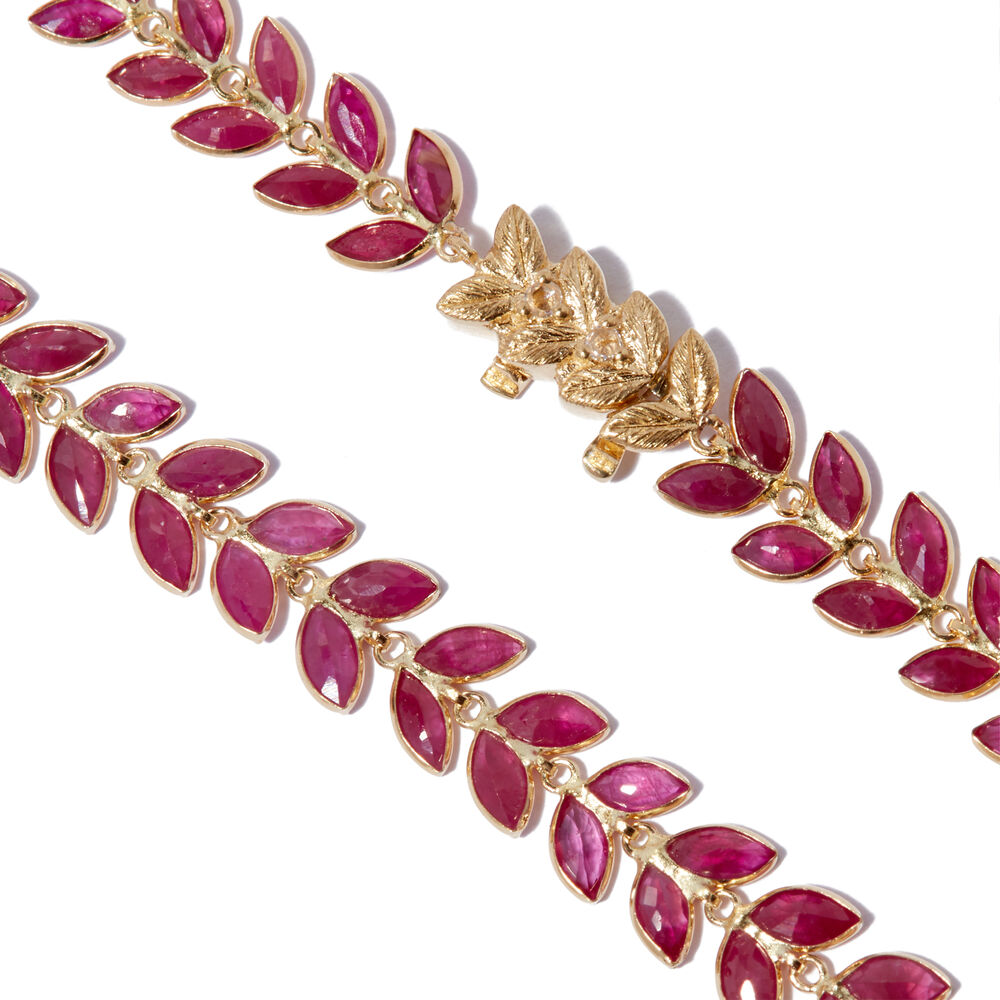 18ct Gold Ruby Vine Bracelet | Annoushka jewelley