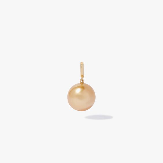 18ct Yellow Gold South Sea Golden Pearl Charm Pendant