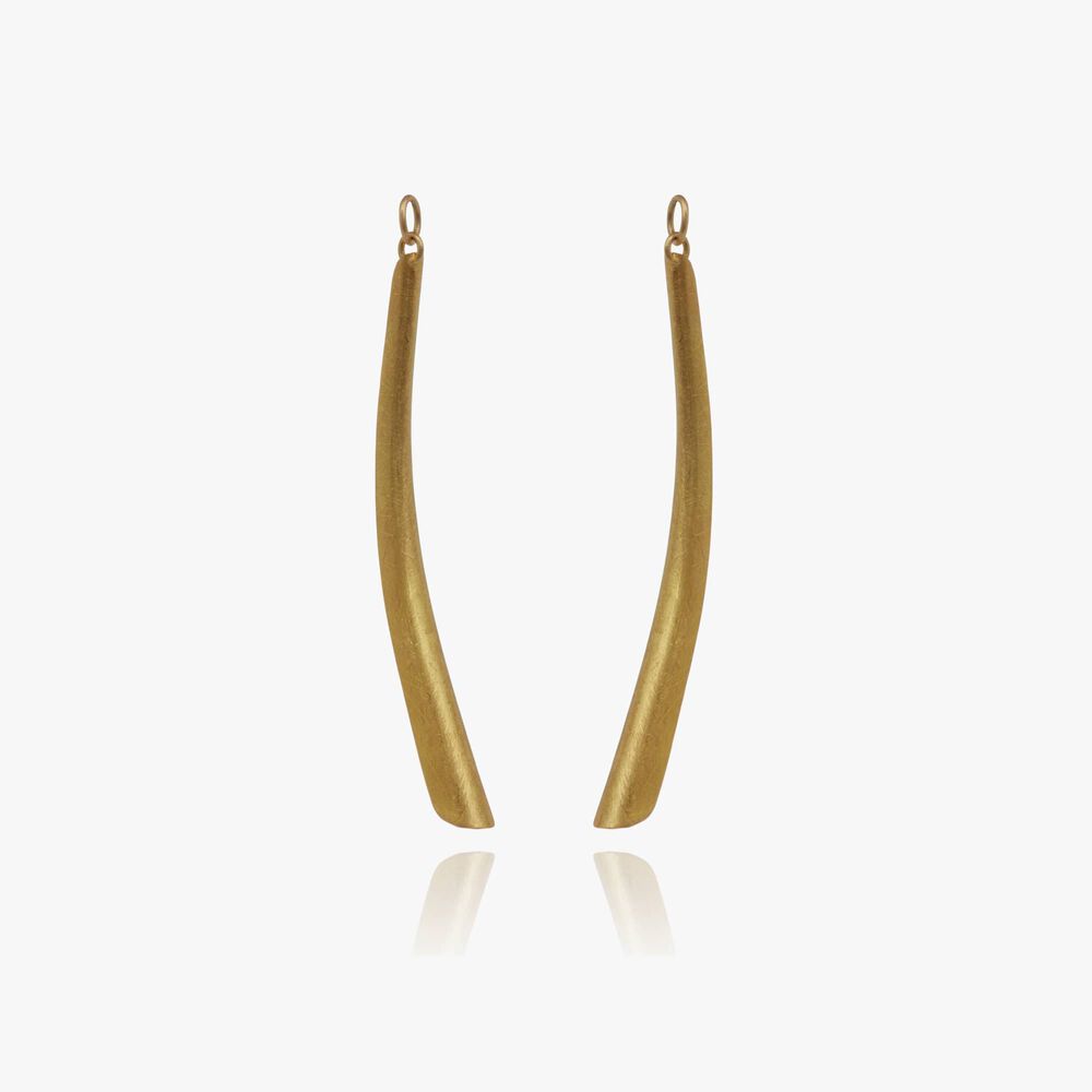 18ct Yellow Gold Palm Earring Drops | Annoushka jewelley