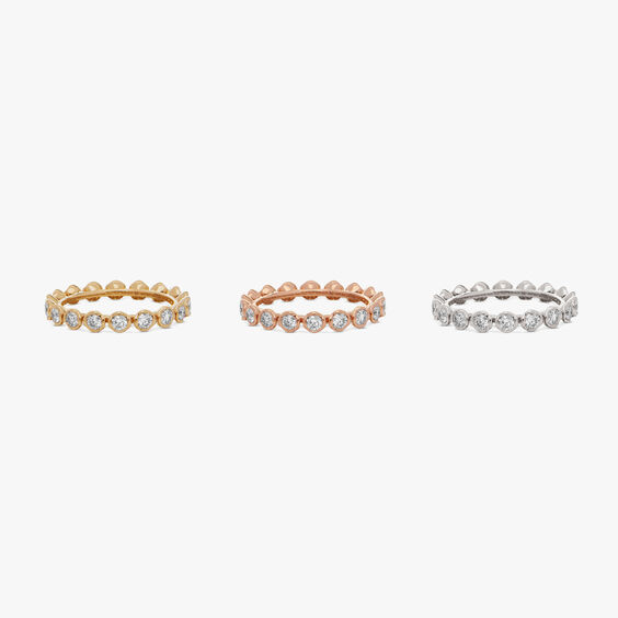 Marguerite 18ct Gold And Diamond Eternity Ring Stack | Annoushka jewelley