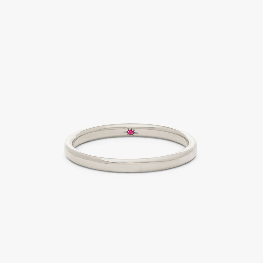 18ct White Gold 2mm Wedding Ring | Annoushka jewelley