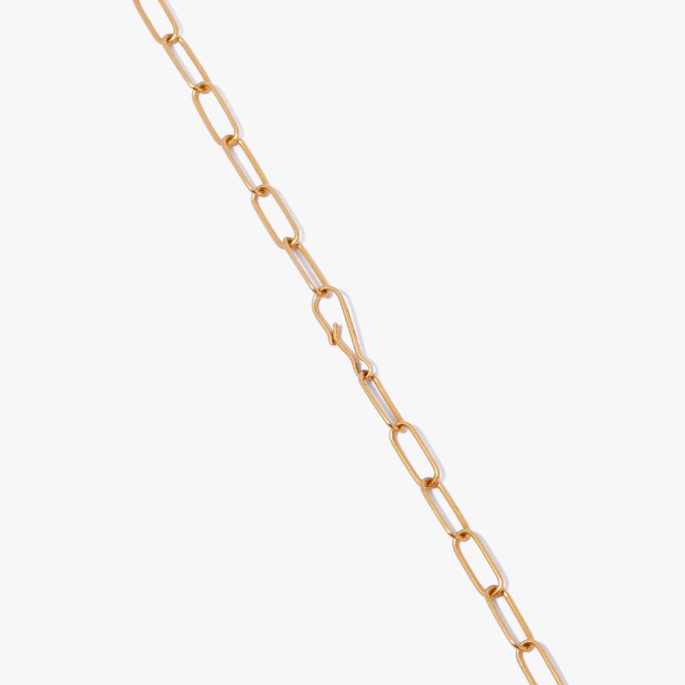 14ct Yellow Gold Large Mini Cable Chain Bracelet | Annoushka jewelley