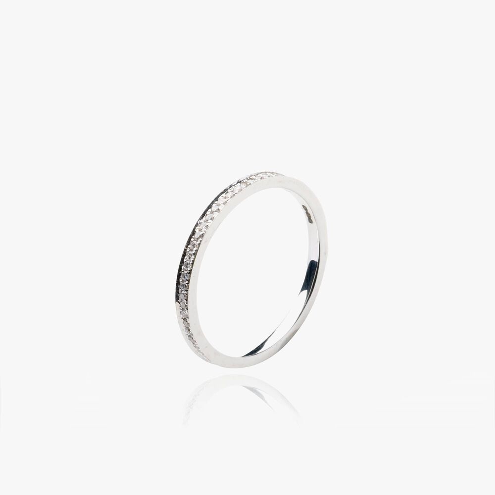 Eclipse 18ct White Gold & Diamond Eternity Ring | Annoushka jewelley