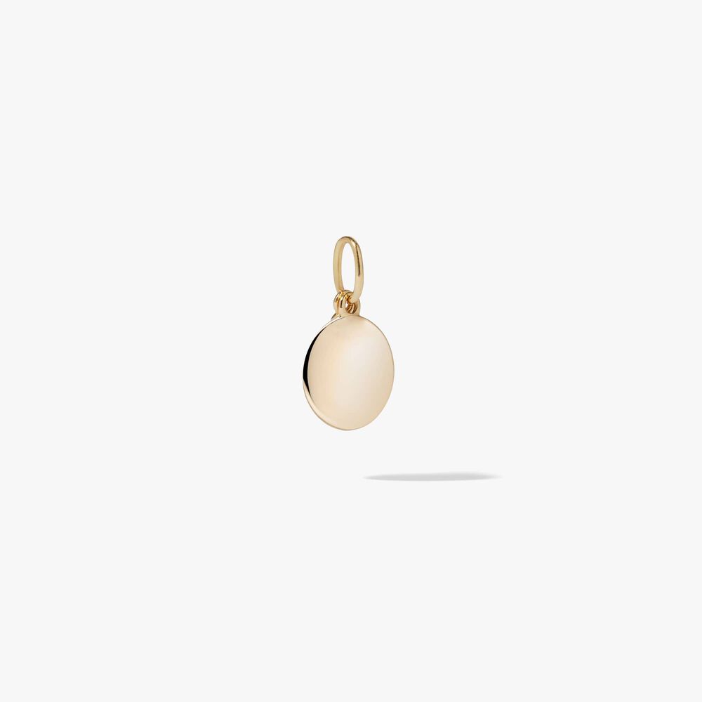 Tokens 14ct Yellow Gold Small Disc Pendant | Annoushka jewelley