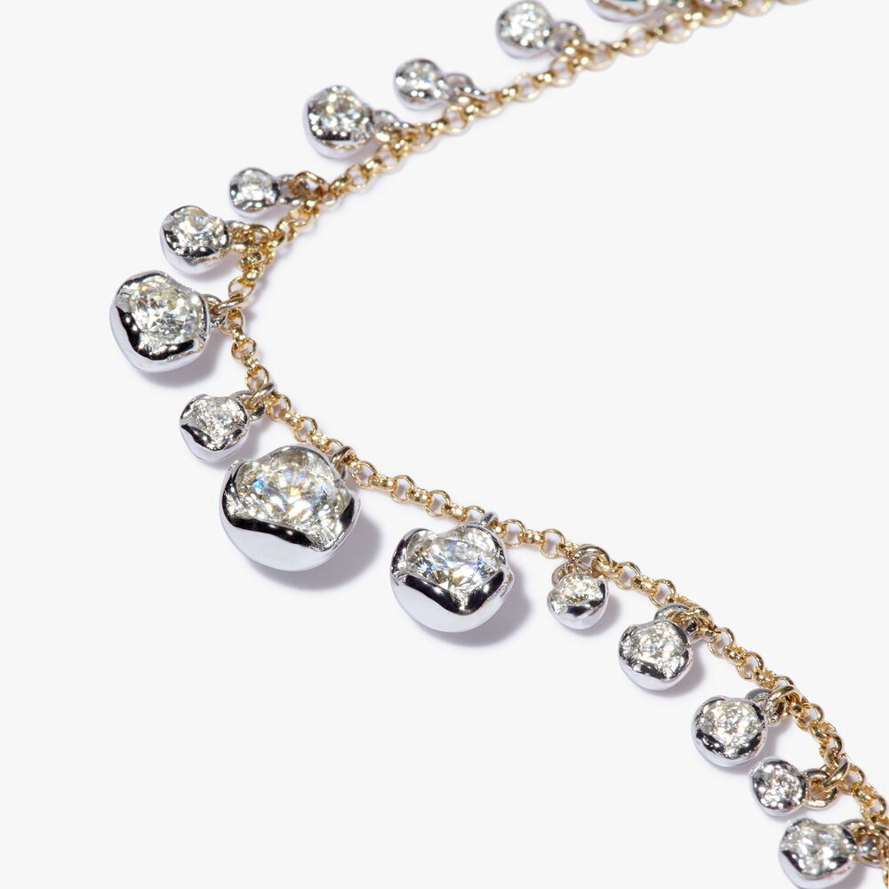 Marguerite 18ct Yellow Gold Diamond Necklace | Annoushka jewelley