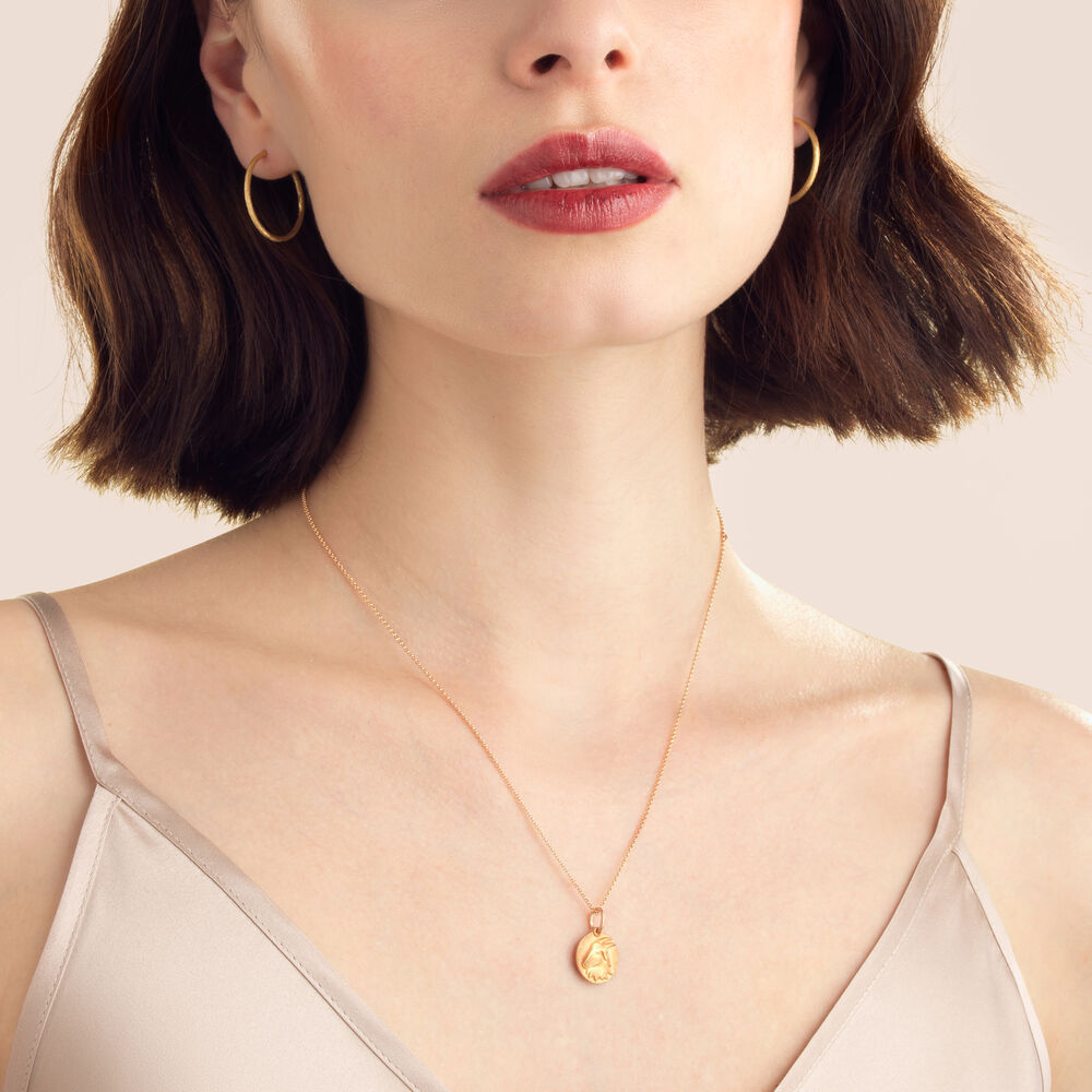 Mythology 18ct Rose Gold Capricorn Pendant | Annoushka jewelley