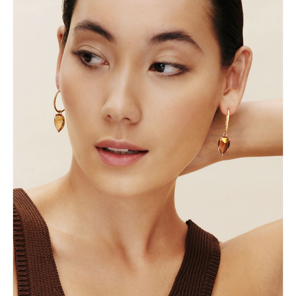 Chameleon 18ct Gold Citrine Earring Drops | Annoushka jewelley