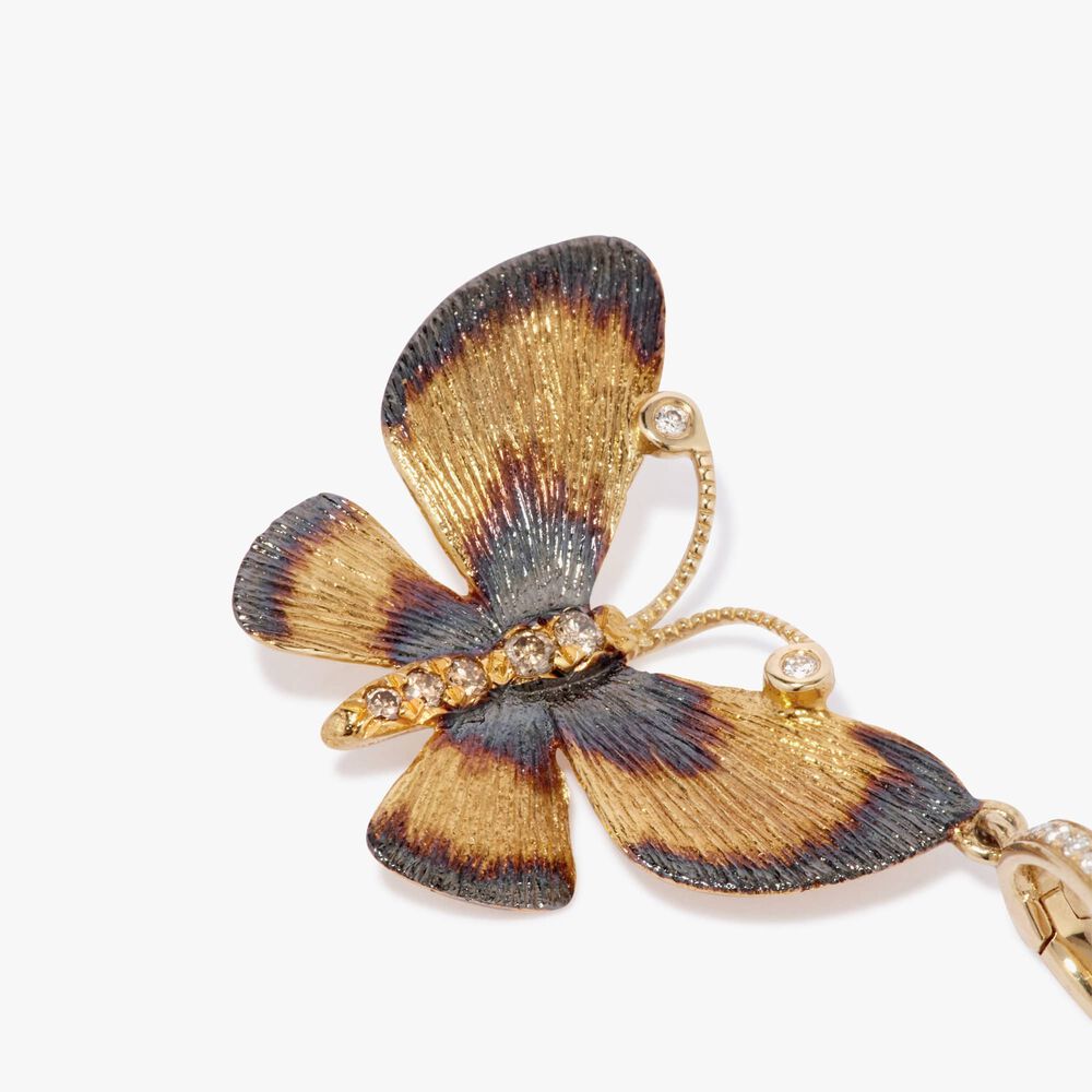18ct Yellow Gold Butterfly Charm Pendant | Annoushka jewelley