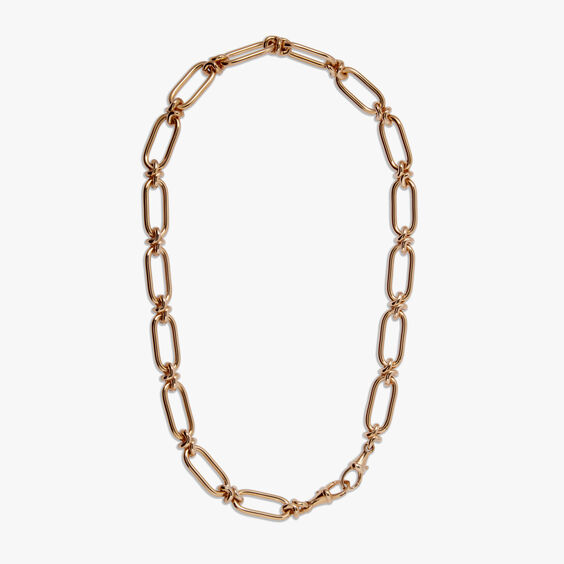 Knuckle 14ct Yellow Gold Heavy Chain Necklace
