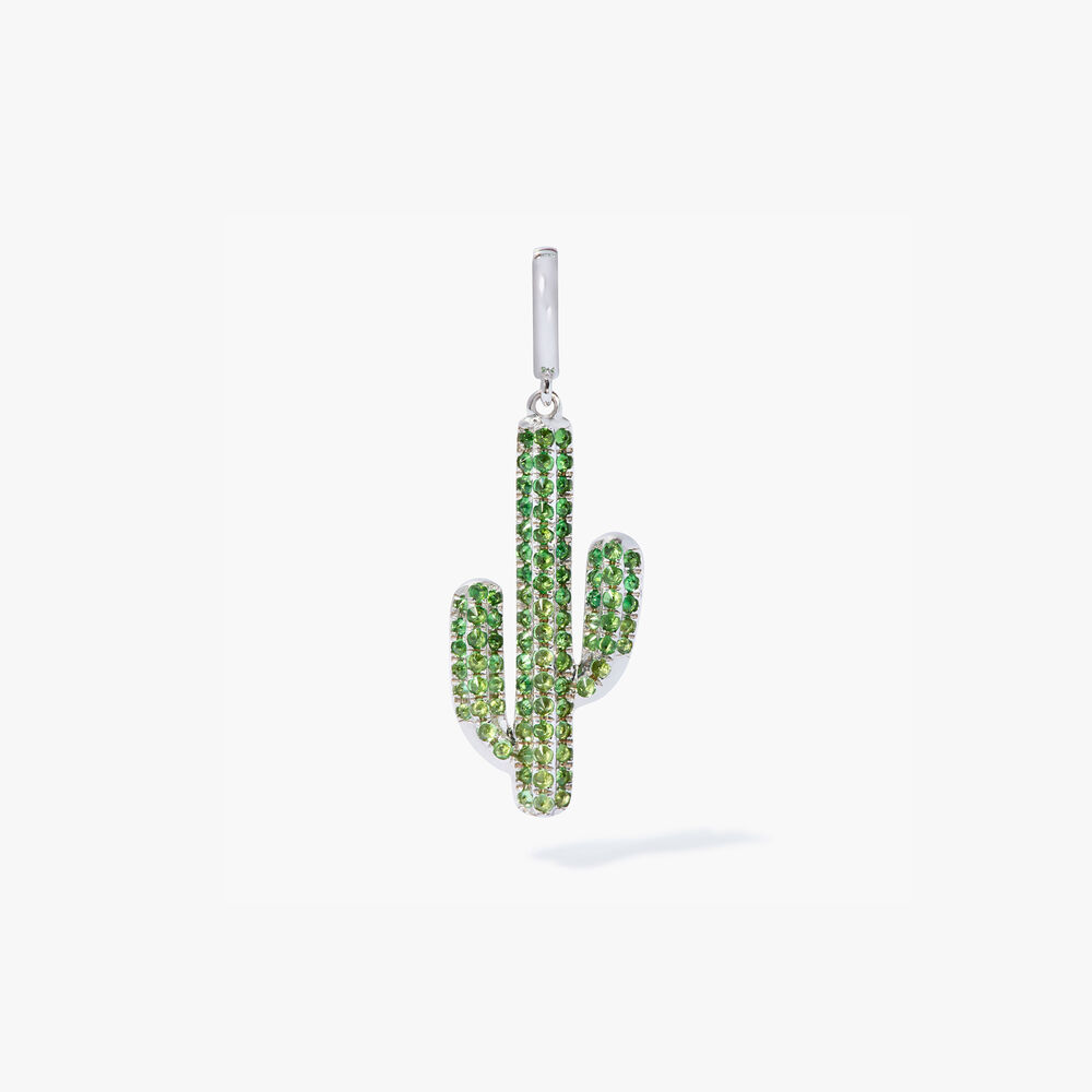 Annoushka x Mr Porter 18ct White Gold Arizona Cactus Charm Pendant | Annoushka jewelley