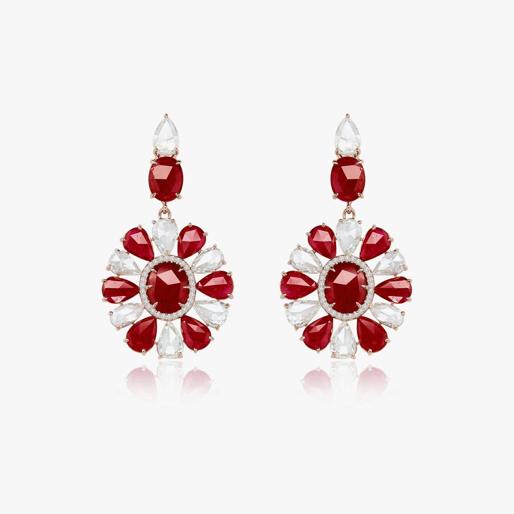 Sutra Ruby & Diamond Earrings | Annoushka jewelley