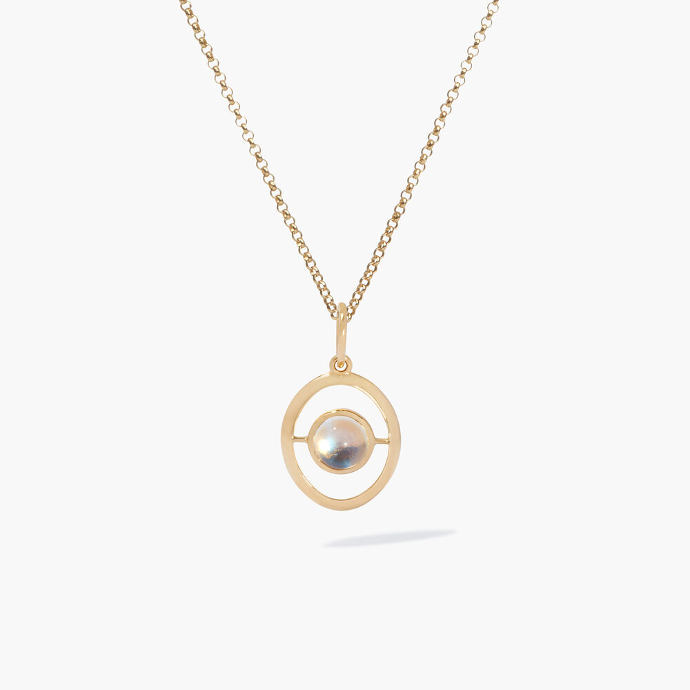 14ct Yellow Gold Moonstone June Birthstone Necklace | Annoushka jewelley