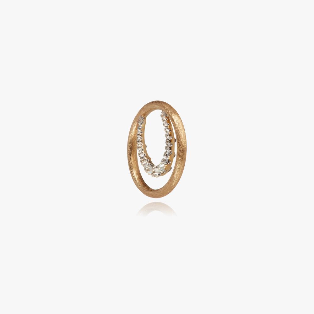 18ct Gold Diamond Horseshoe Hoopla | Annoushka jewelley