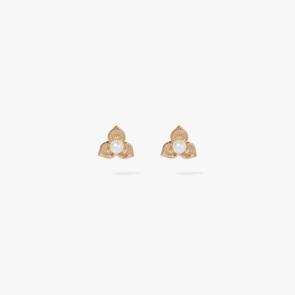 Tokens 14ct Gold Pearl Studs | Annoushka jewelley