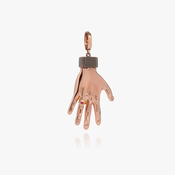 Annoushka x The Vampire's Wife 18ct Rose Gold Hand Charm Pendant