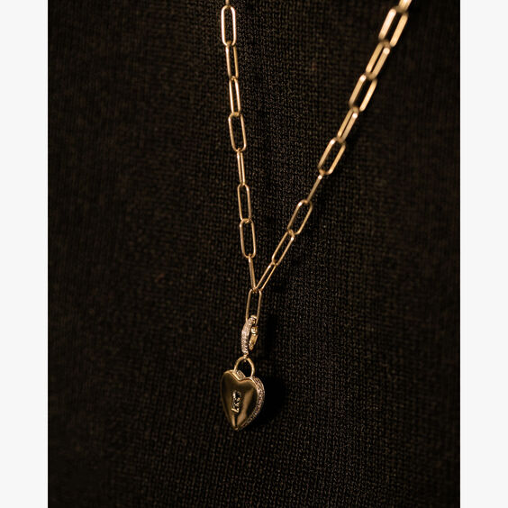 Mythology 18ct Gold Love Heart Charm Necklace