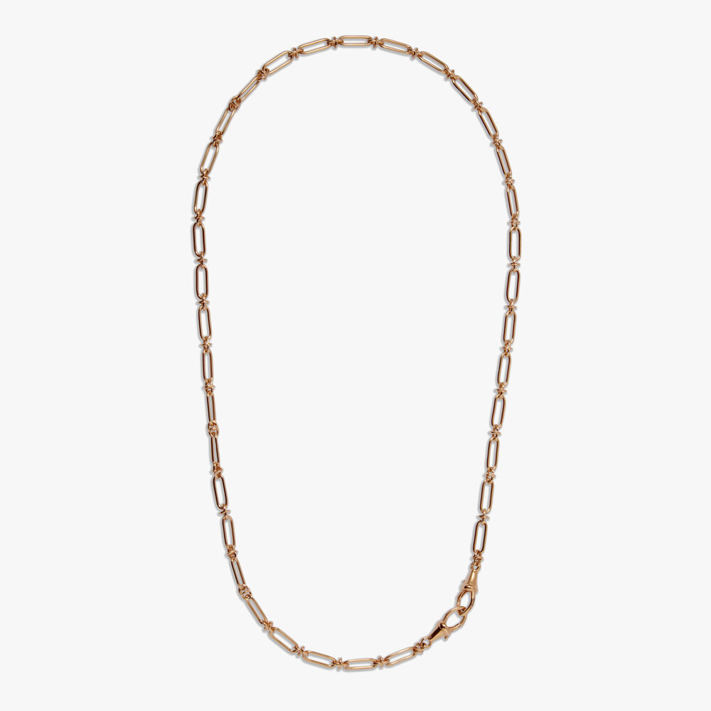 Knuckle 14ct Yellow Gold Classic Chain Necklace | Annoushka jewelley