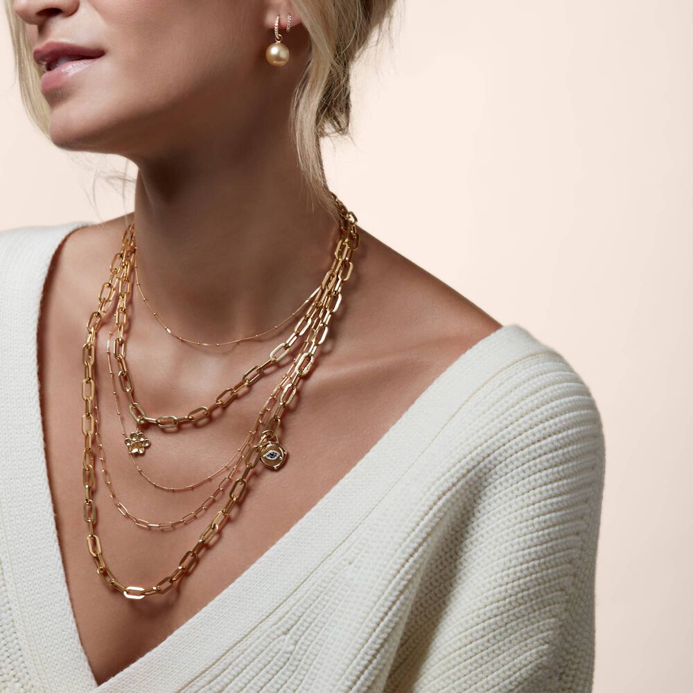 14ct Gold Saturn Short Chain | Annoushka jewelley