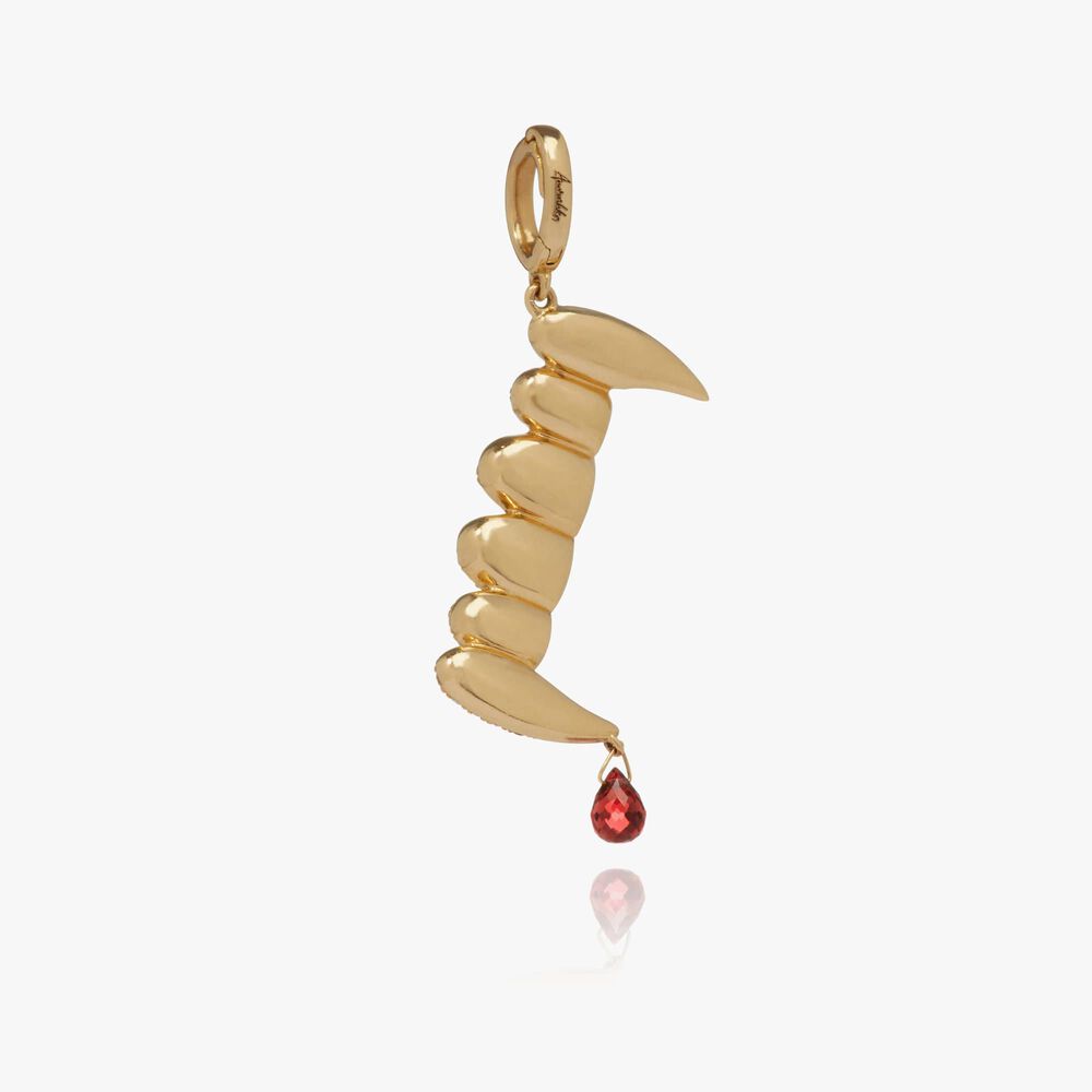 Annoushka x The Vampire's Wife 18ct Yellow Gold Fangs Charm | Annoushka jewelley