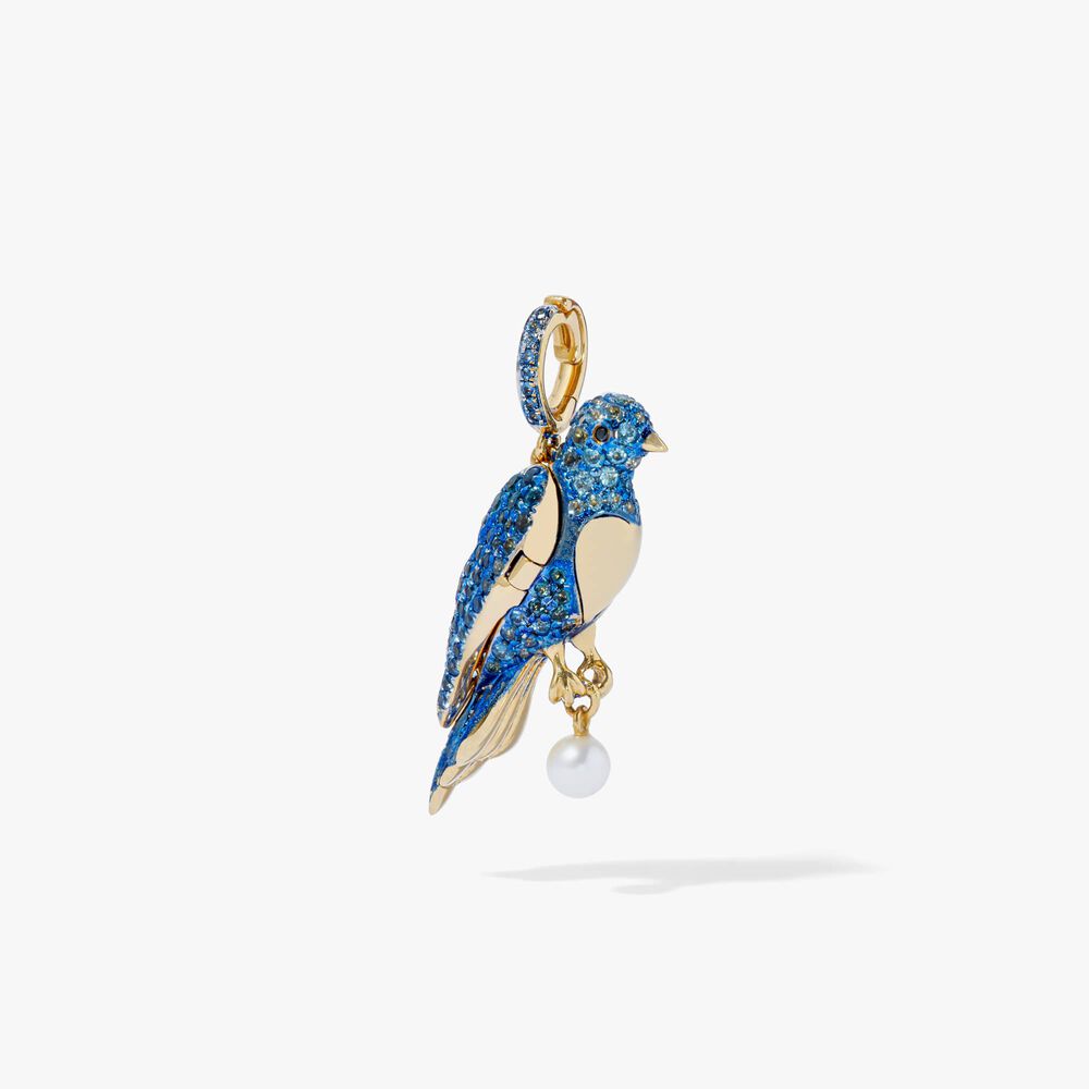 Mythology 18ct Gold Bluebird Locket Charm | Annoushka jewelley