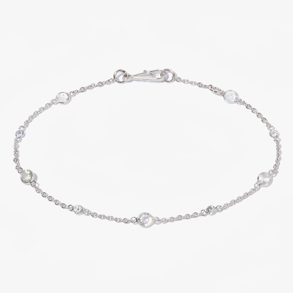 Nectar 18ct White Gold White Sapphire Bracelet | Annoushka jewelley