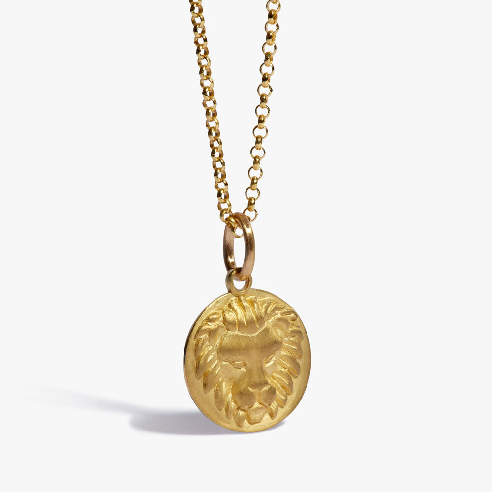 Zodiac 18ct Yellow Gold Leo Necklace | Annoushka jewelley