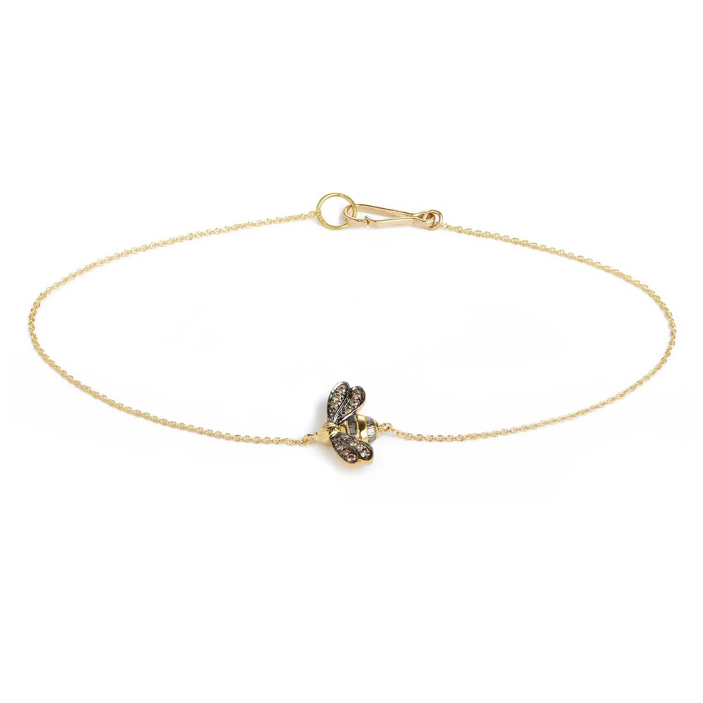 Love Diamonds 18ct Gold Diamond Bee Bracelet | Annoushka jewelley