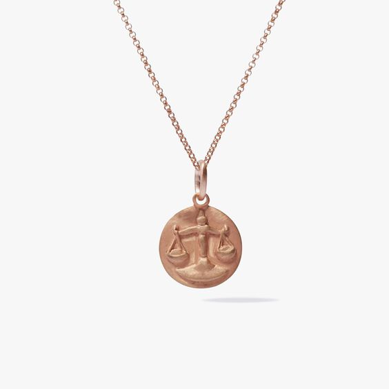 Mythology 18ct Rose Gold Libra Necklace