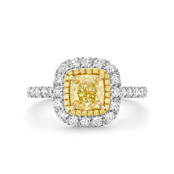 Atelier Spitaleri Mercury Platinum Yellow Diamond Ring