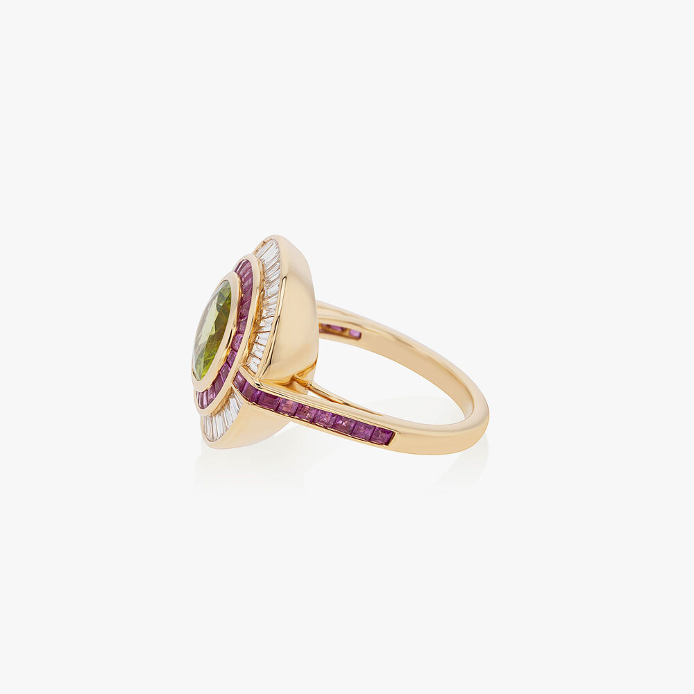 One of a Kind 18ct Peridot & Diamond Ring | Annoushka jewelley