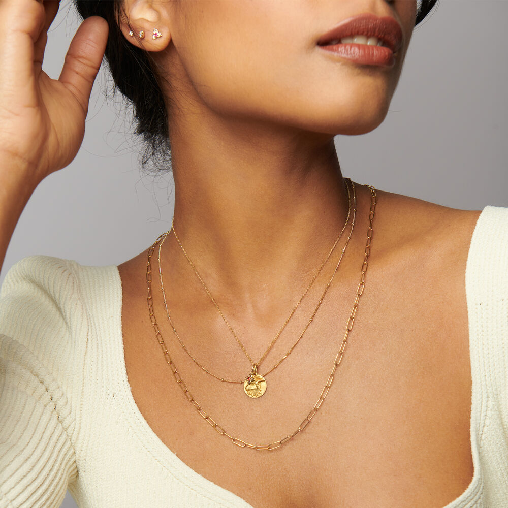 Tokens 14ct Gold Garnet Pendant | Annoushka jewelley