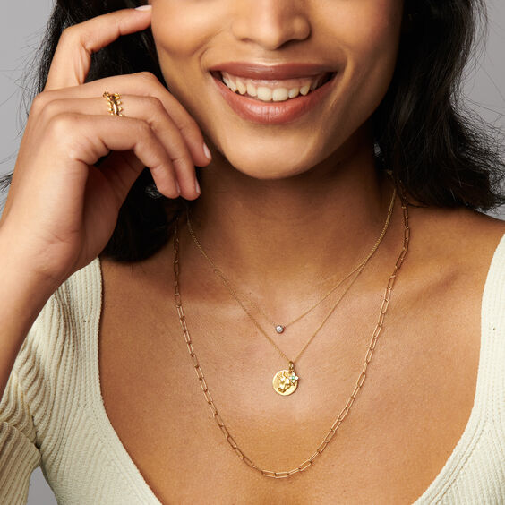 Love Diamonds 14ct Gold Solitaire Necklace | Annoushka jewelley