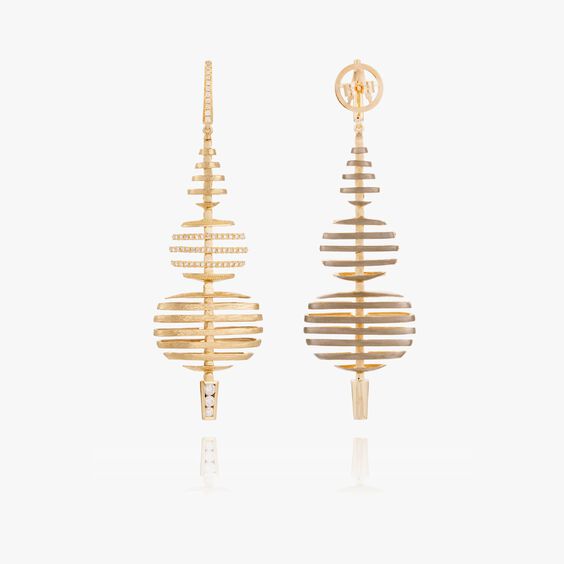 Garden Party 18ct Gold Diamond Large Earrings | Annoushka jewelley